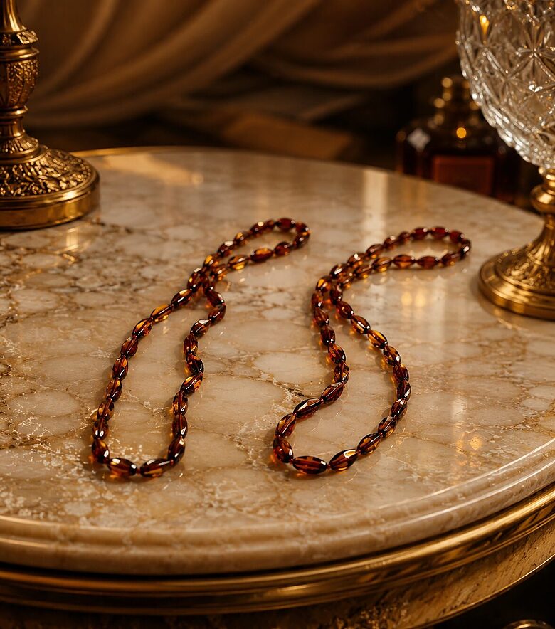 Cognac Baltic Amber Necklace