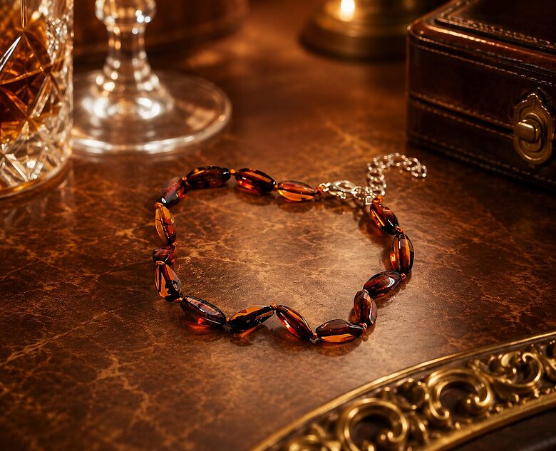 Cognac Baltic Amber Bracelet