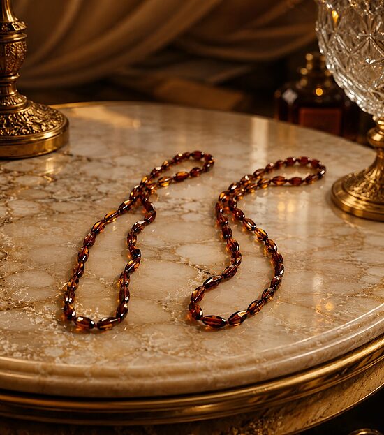 Cognac Baltic Amber Necklace