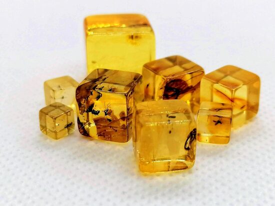 Baltic Amber Cubes with Inclusions – Natural and Unique